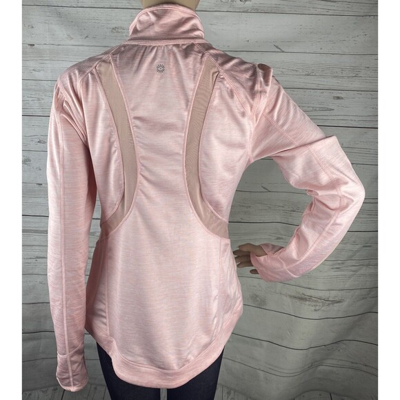 Tangerine Women’s Athletic Jacket Small Pink Full Zip Vented Thumbholes Pockets - Picture 9 of 12